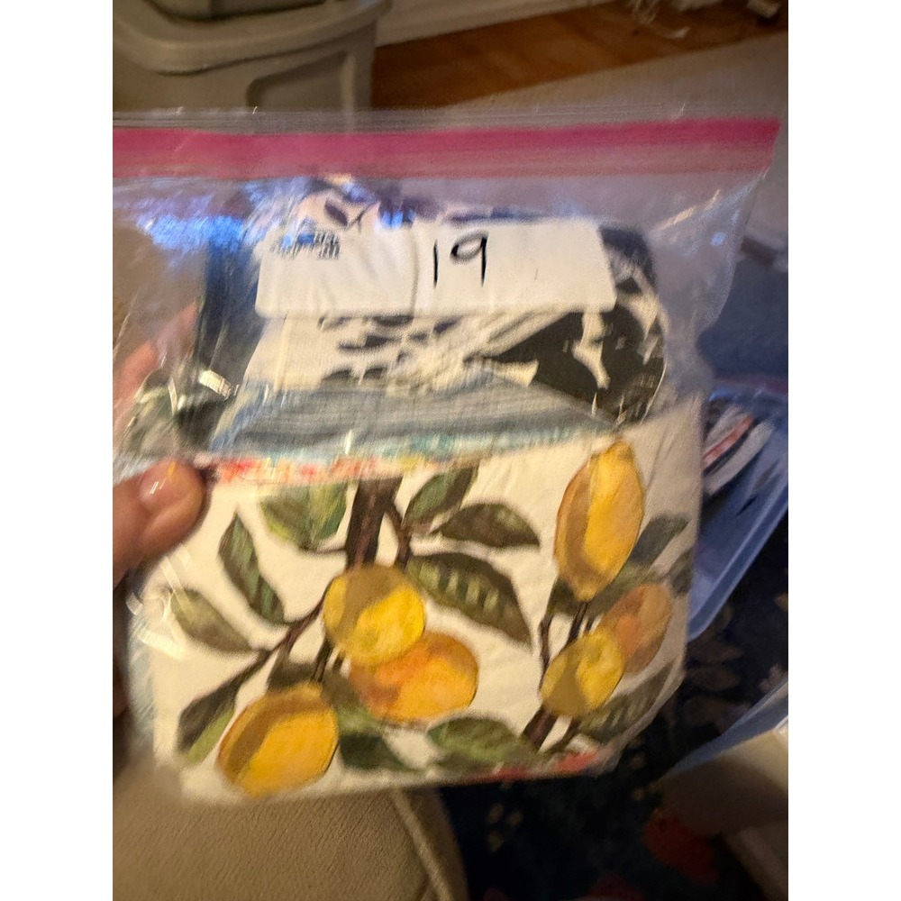 Assorted Decorative Paper Napkin Lot for Decoupage Floral Toile Lemon 19pc